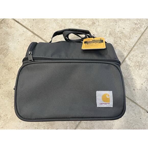 Carhartt Insulated 12 Can Two Compartment Lunch Cooler Bag Soft Shell NEW W/TAGS - Picture 2 of 4
